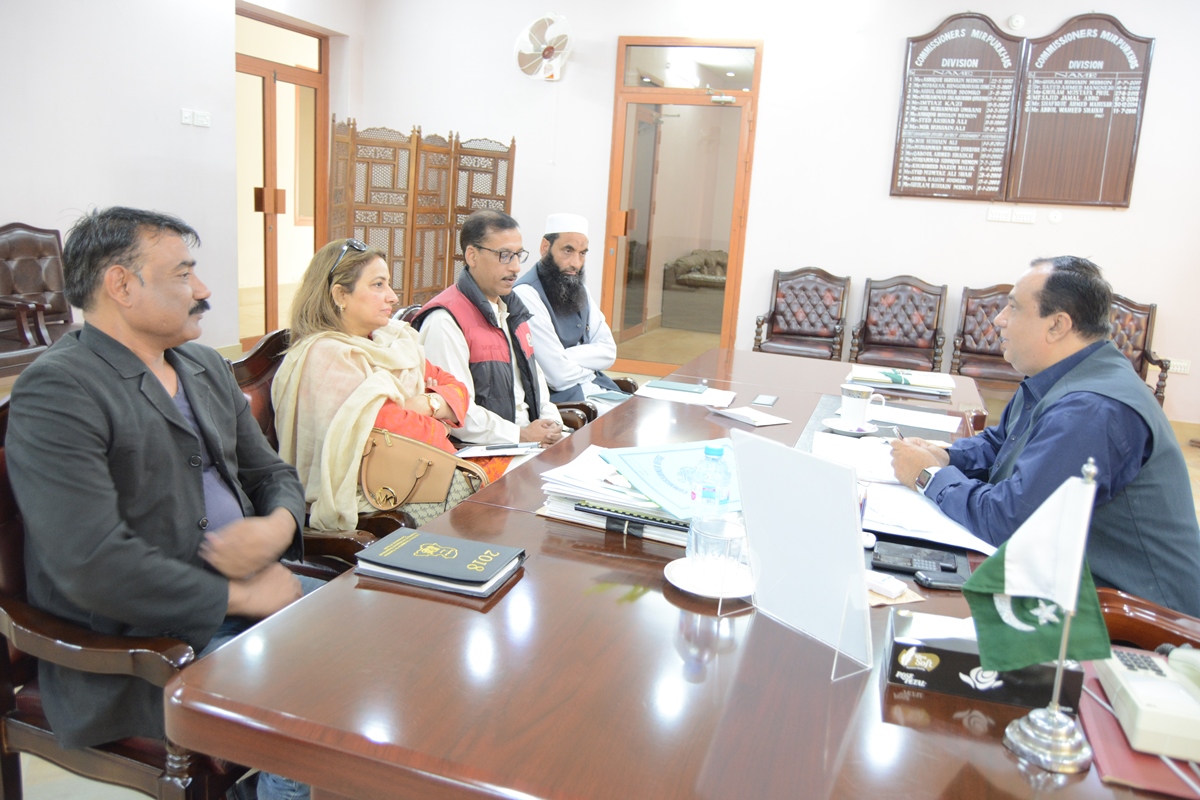 Meeting with Commissioner Mirpurkhas division